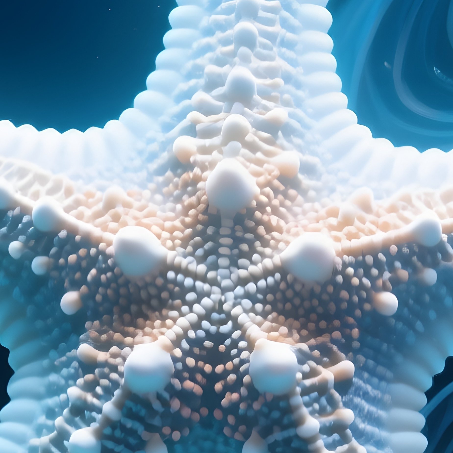 Starfish Climbing Coral Cliff Underwater 3 - Full Resolution Quality Preview