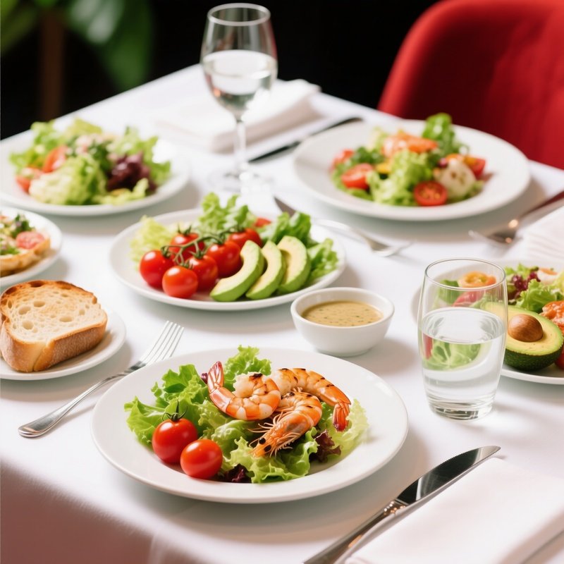 Starters Salads Restaurant Table