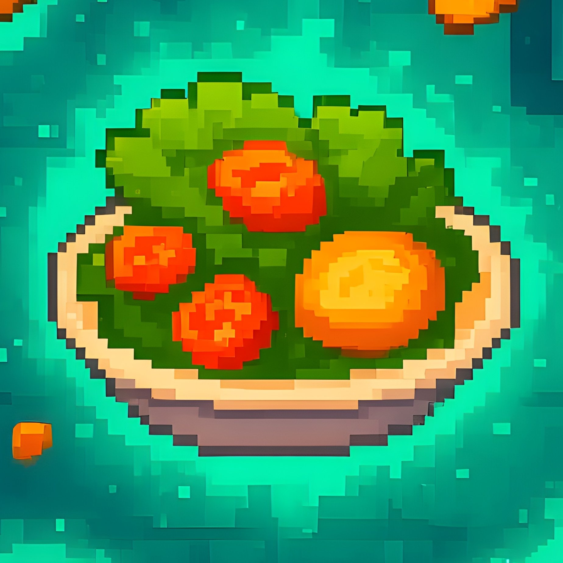 Starters Salads Video Game Interface - Full Resolution Quality Preview