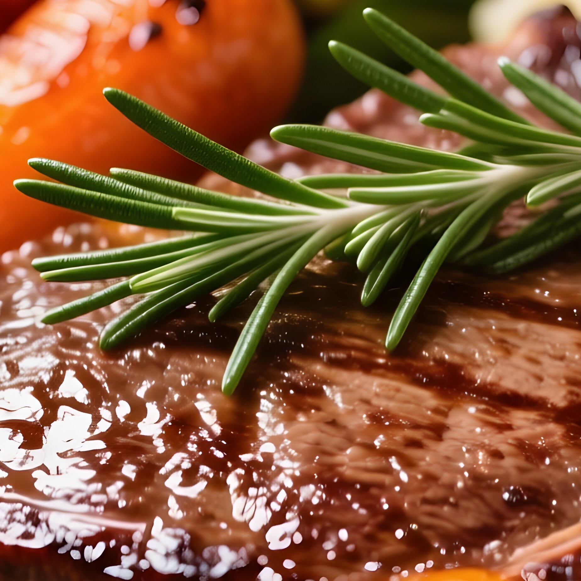 Steak Plate With Vegetable Side Dish - Full Resolution Quality Preview