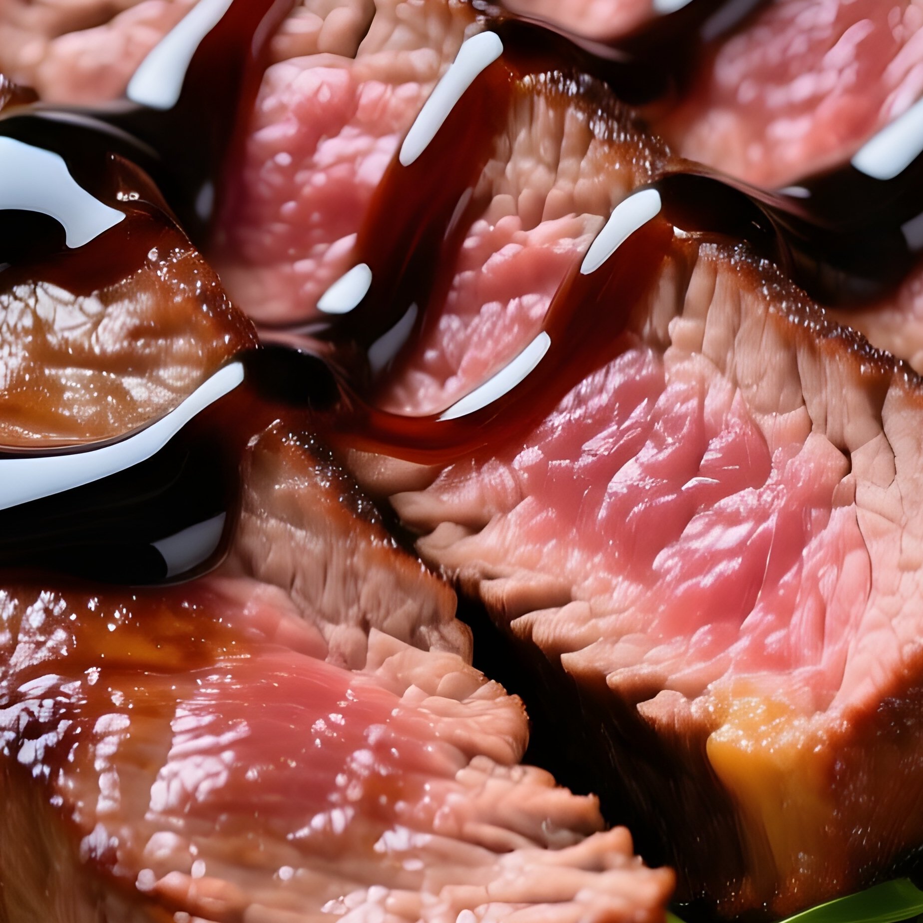 Steak Salad With Grilled Steak Arugula Tomatoes Blue Cheese Balsamic Glaze - Full Resolution Quality Preview