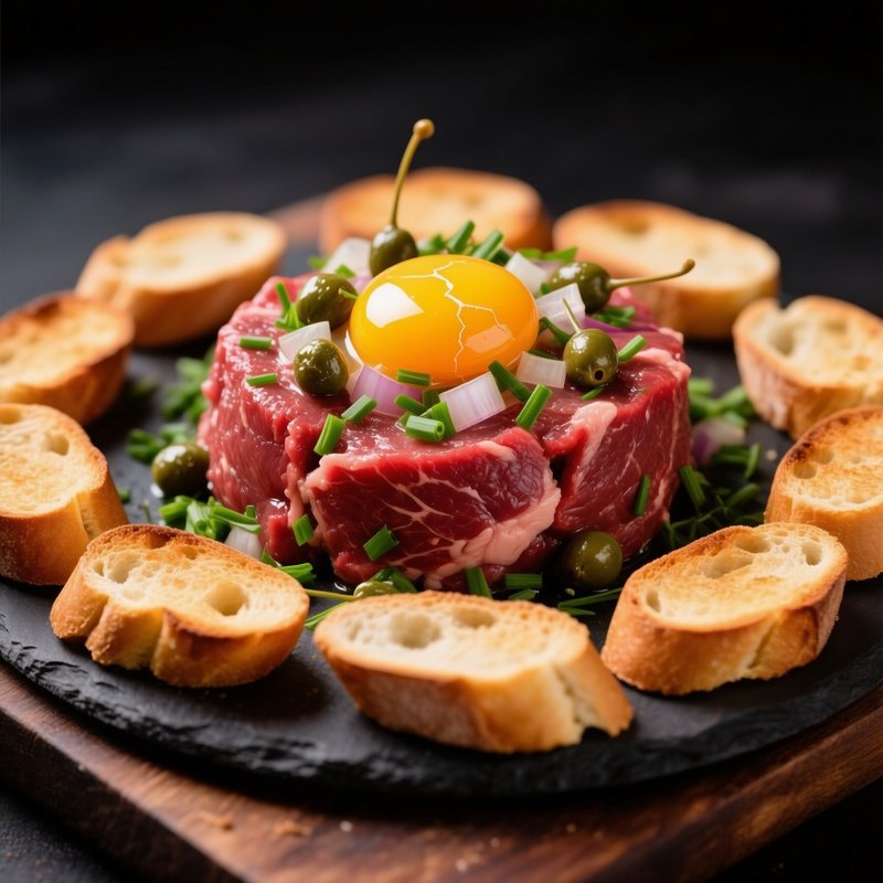 Steak Tartare Gourmet Dish