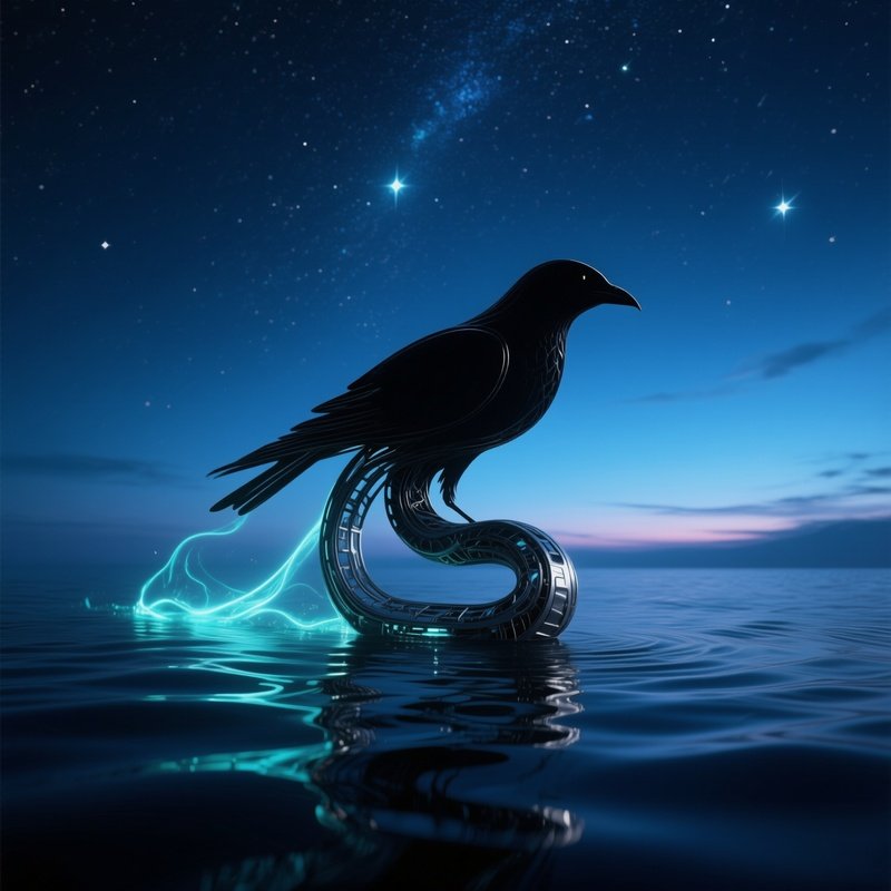 Stealth Patrol Craft Gliding Through Dark Evening Waters 2