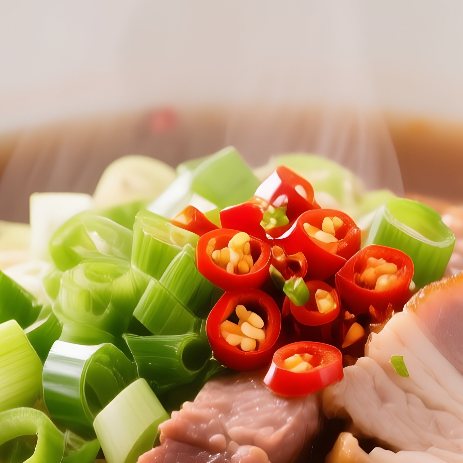 Steaming Bowl Of Myeon Noodles - Full Resolution Quality Preview