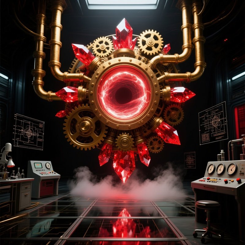 Steampunk Scifi Portal Machine