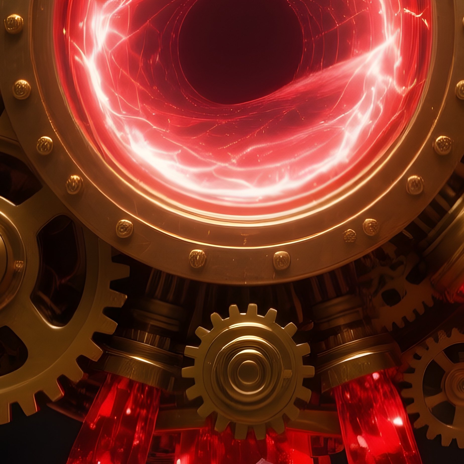 Steampunk Scifi Portal Machine - Full Resolution Quality Preview