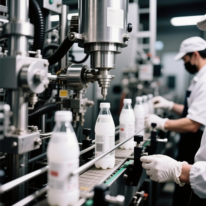 Still Life Beverage Bottling Plant