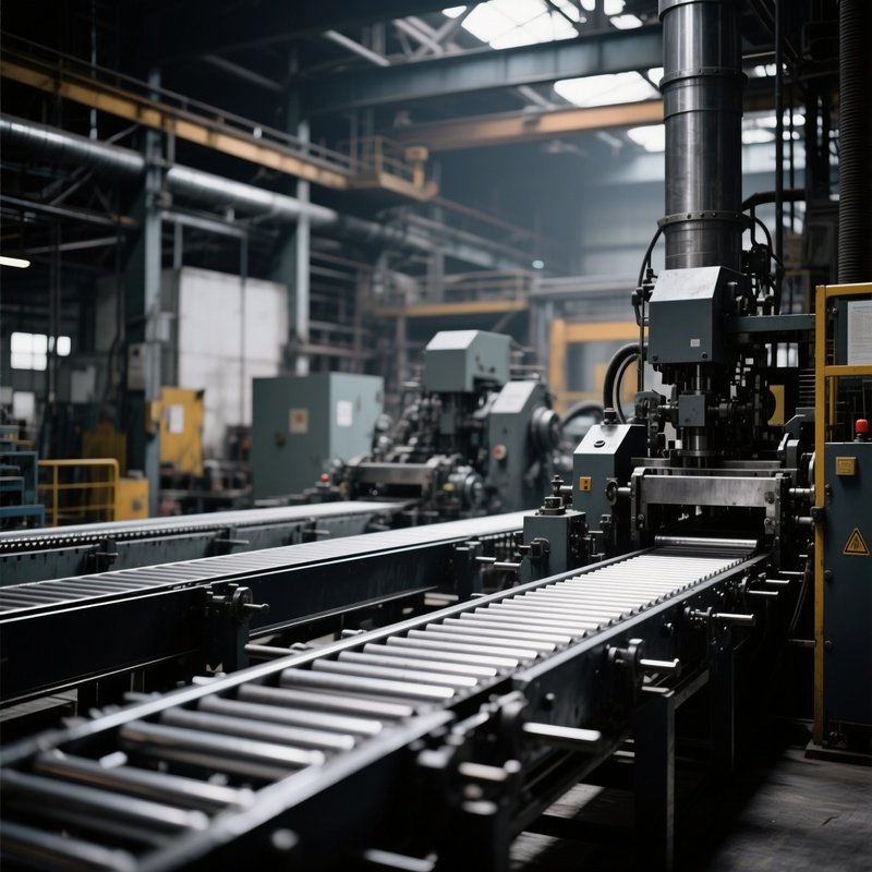 Still Life Factory Interior Conveyor Belts