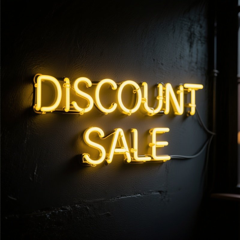 Still Life Neon Discount Sale Dark Wall