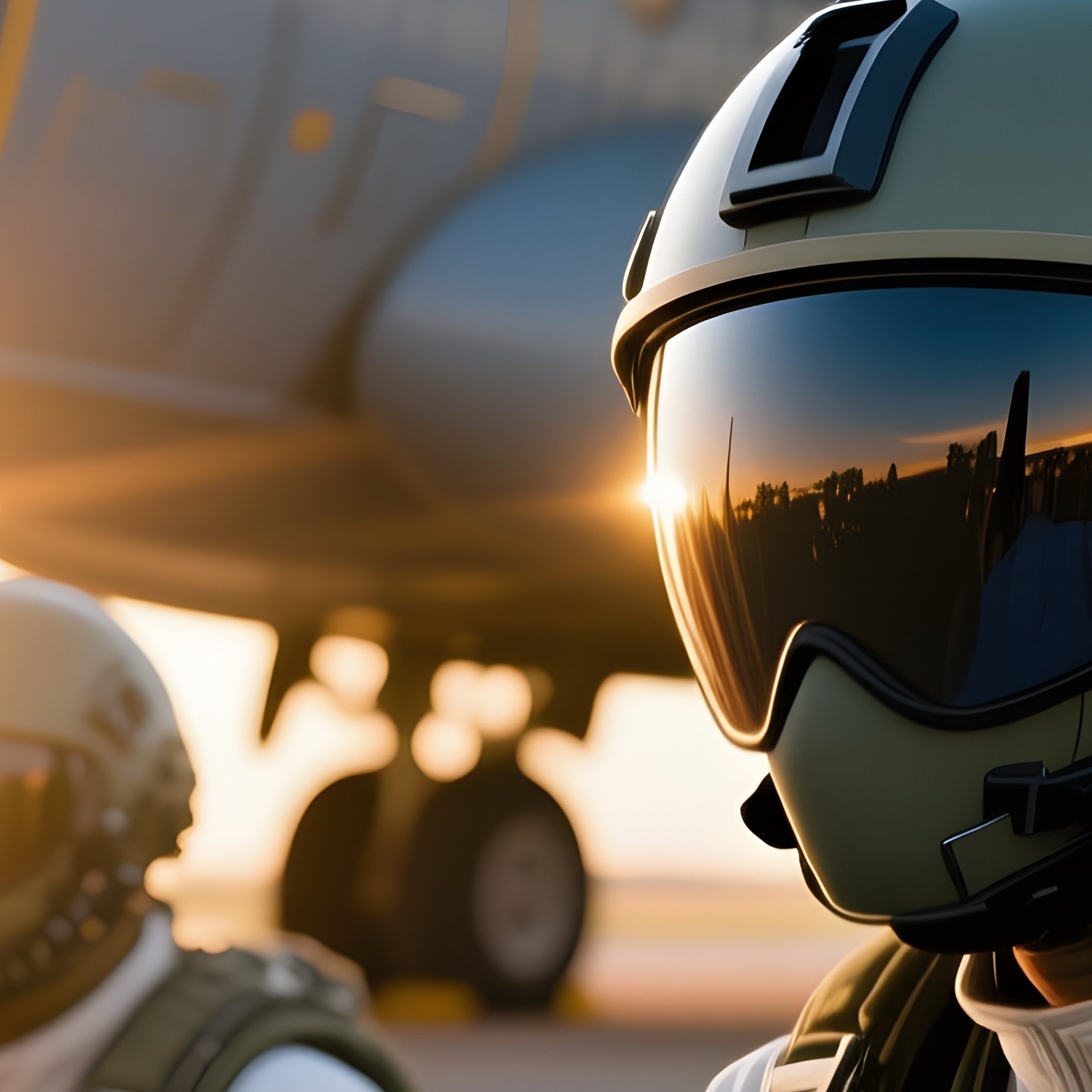 Still Life Paratroopers Ready By Plane - Full Resolution Quality Preview