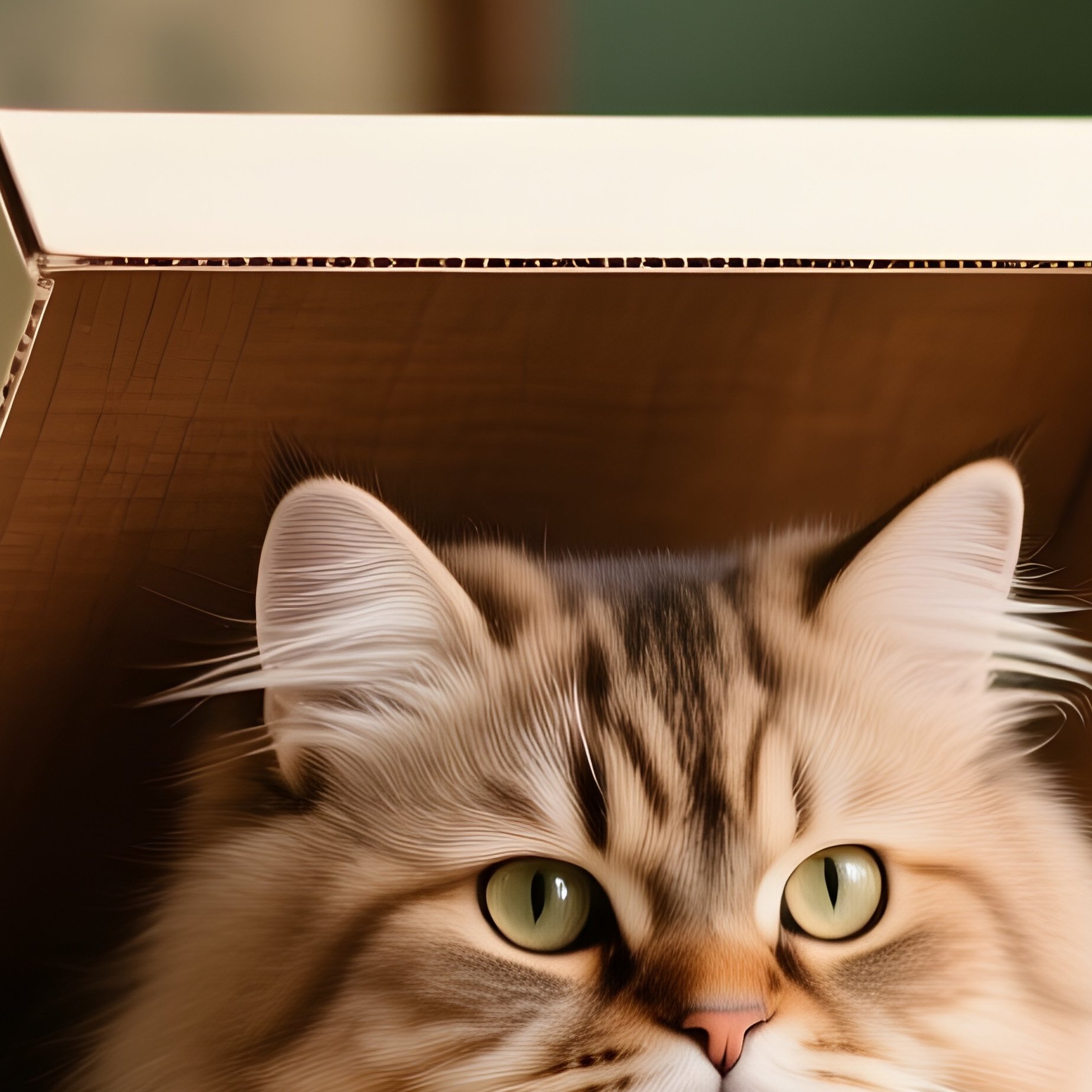Still Life Persian Cat Head In Box - Full Resolution Quality Preview