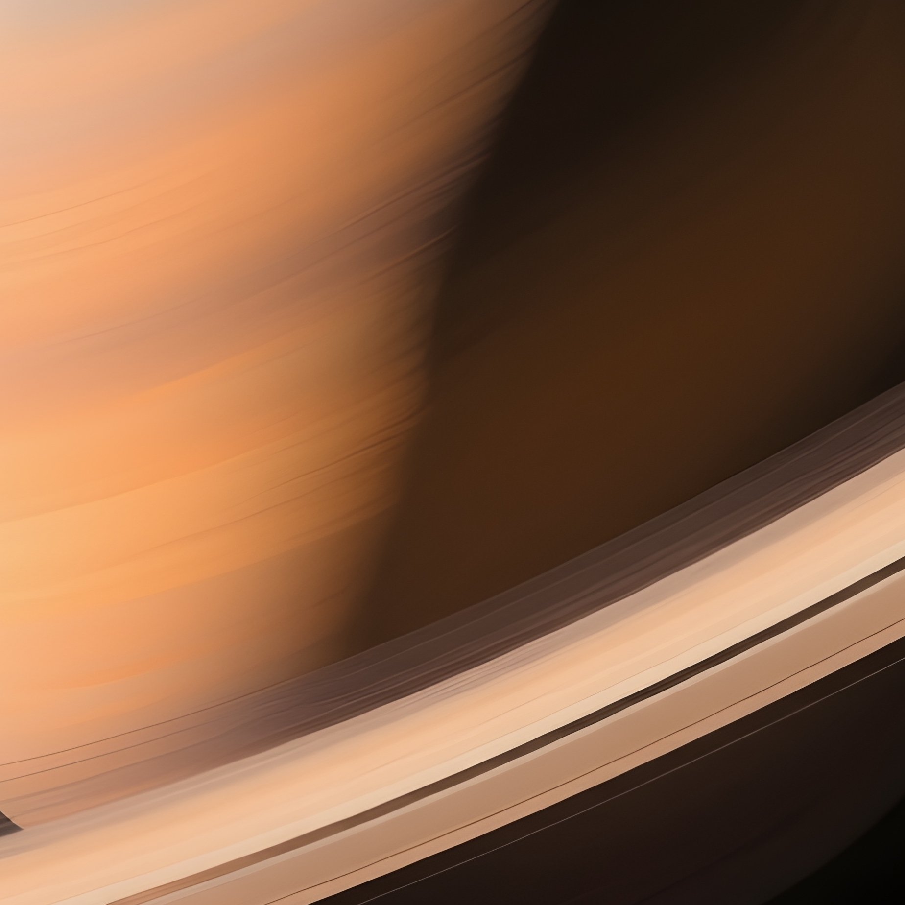 Still Life Saturn Viewed From Titan Surface - Full Resolution Quality Preview