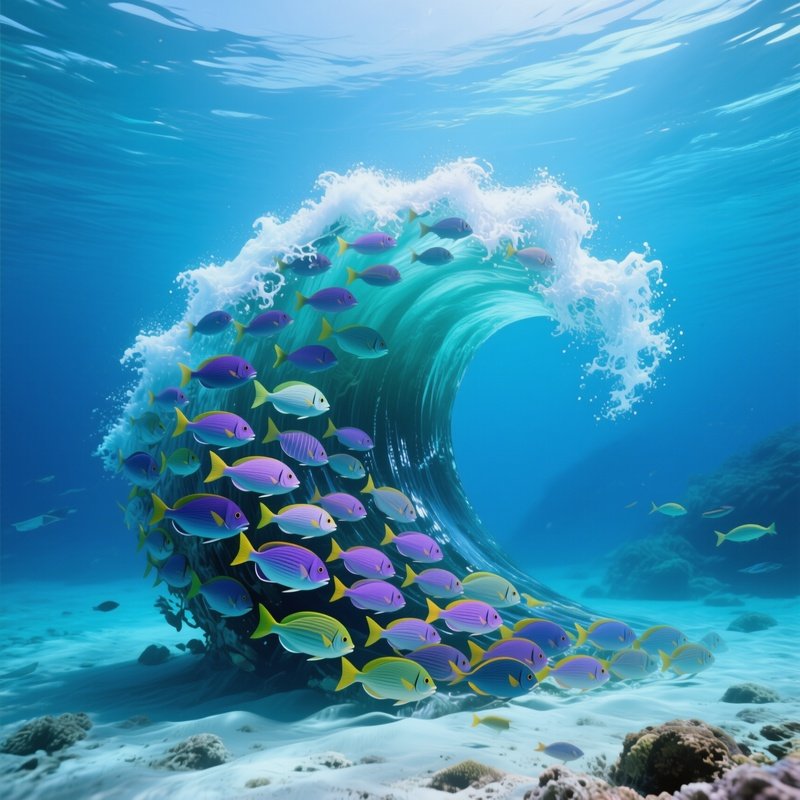 Still Life Underwater Wave