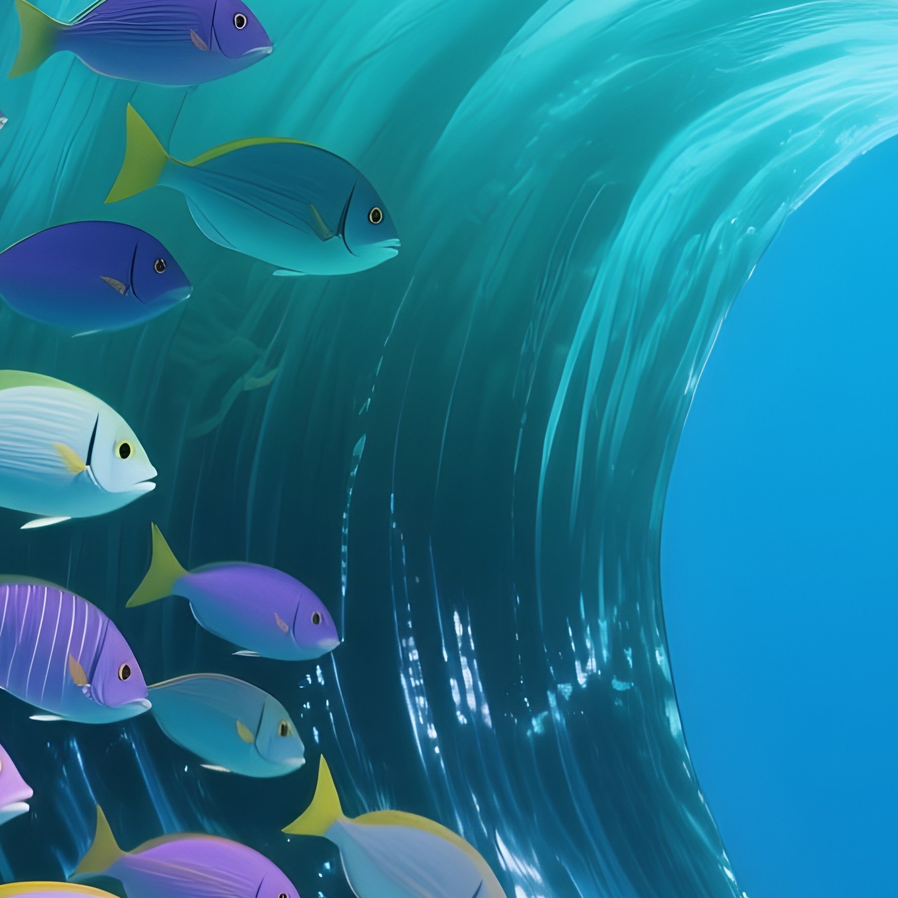 Still Life Underwater Wave - Full Resolution Quality Preview