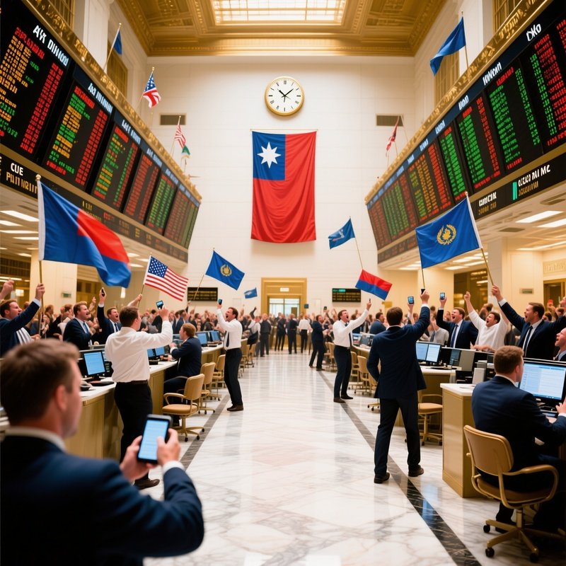 Stock Exchange Floor Trade