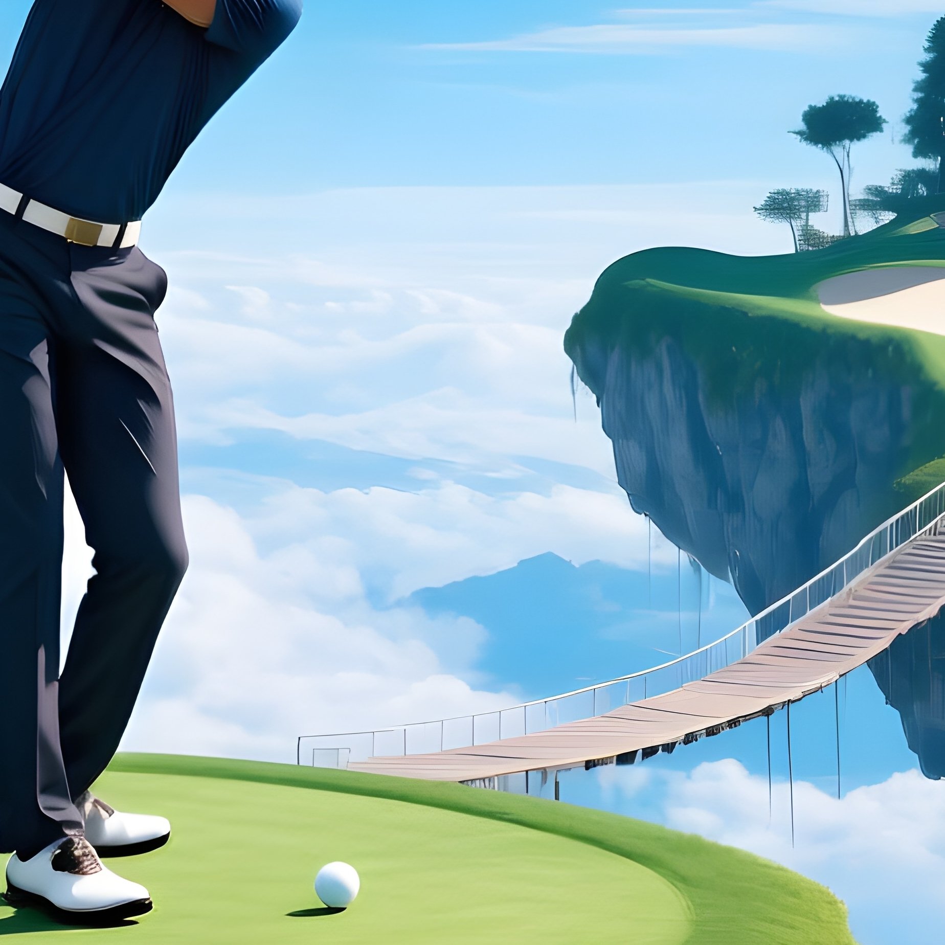 Storm Jett Floating Island Golf Course - Full Resolution Quality Preview