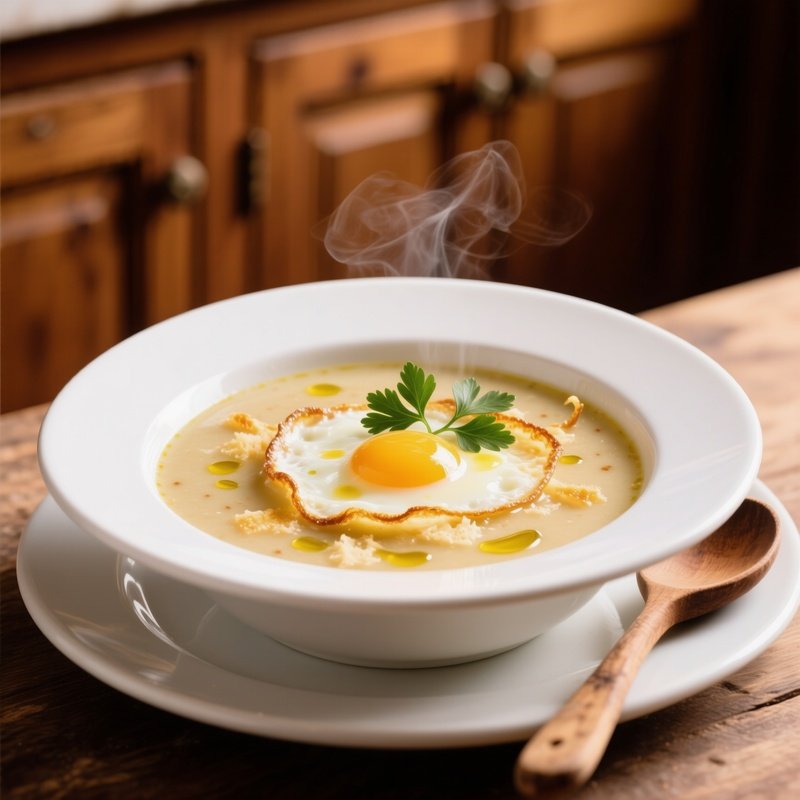 Stracciatella Alla Romana Soup With Beaten Eggs Parmesan And Broth