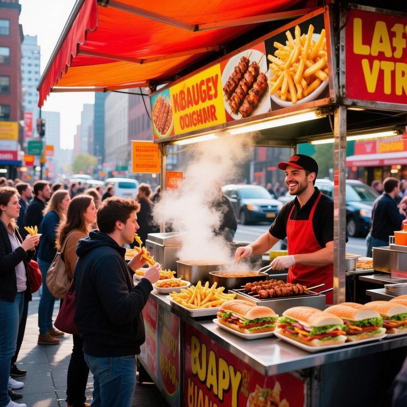 Street Food Snacks Schnellimbiss 1