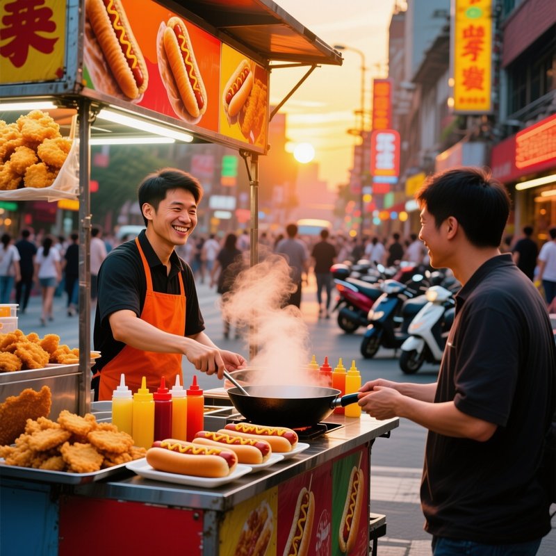 Street Food Snacks Schnellimbiss 1