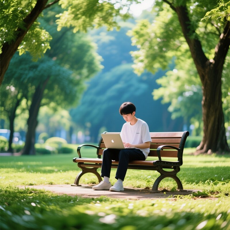 Student Outdoor Laptop