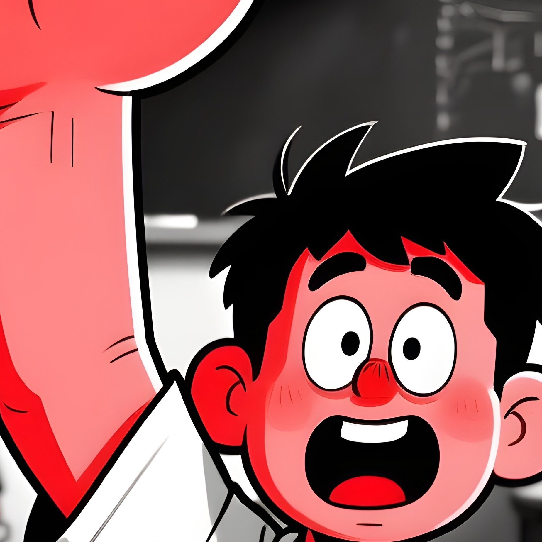 Student Raising Hand In Class Satire - Full Resolution Quality Preview