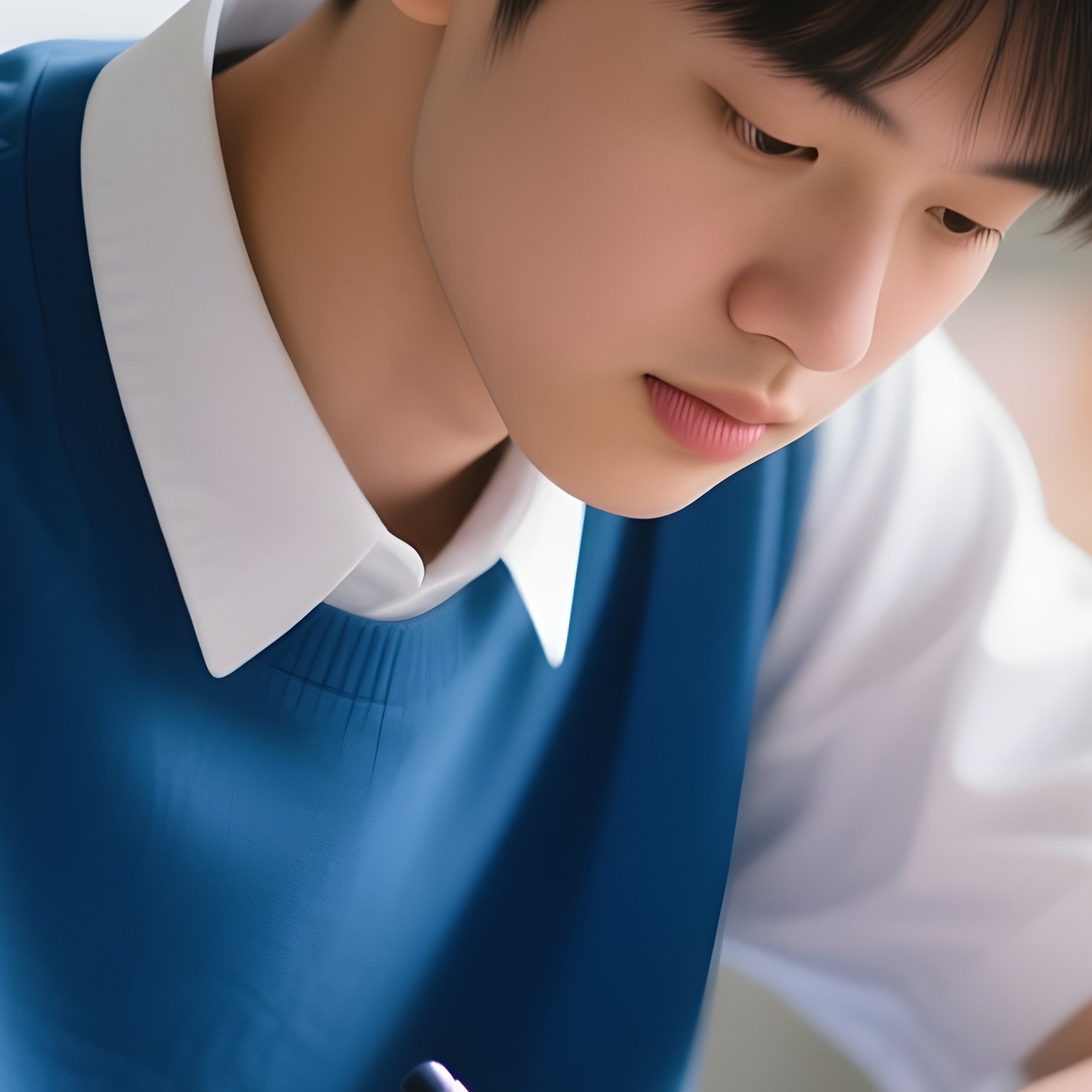 Student Writes Notes - Full Resolution Quality Preview