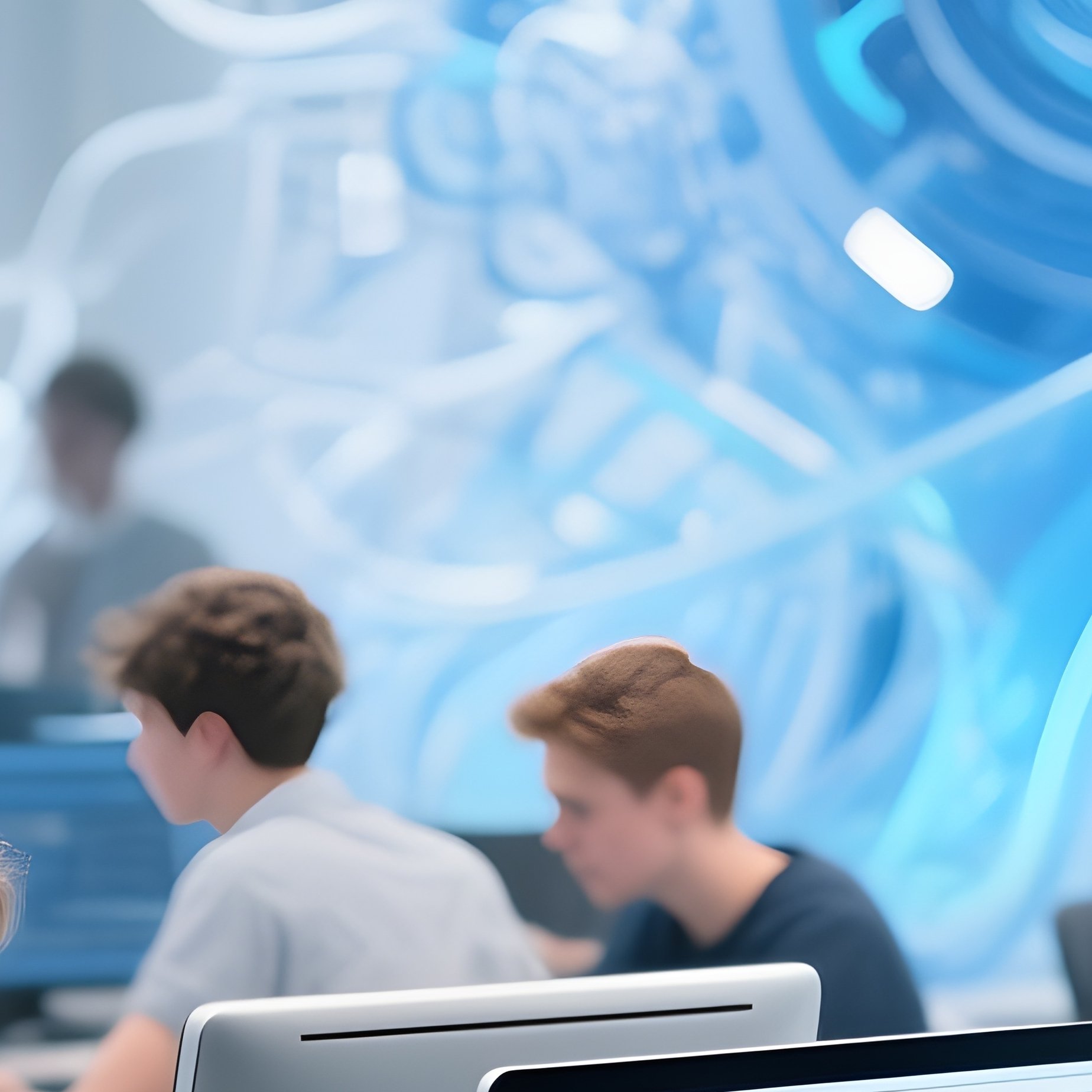 Students In Computer Lab Creative - Full Resolution Quality Preview