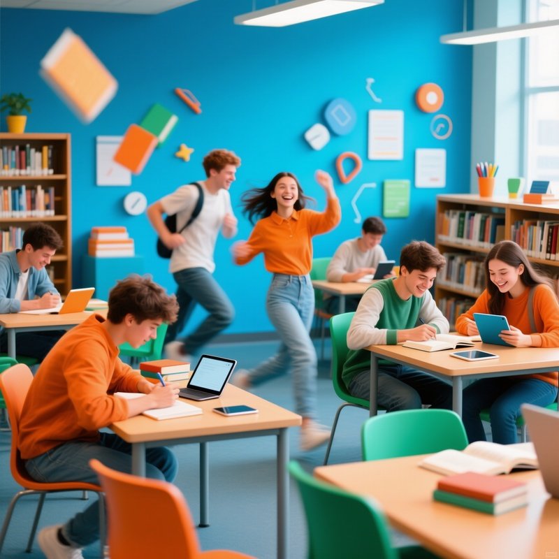 Students Studying In Library 2