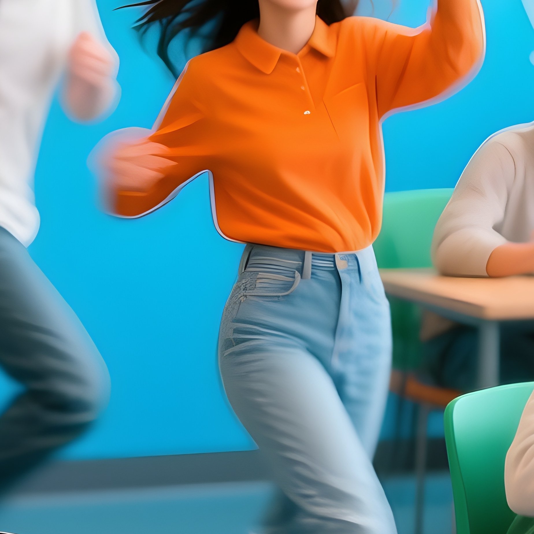 Students Studying In Library 2 - Full Resolution Quality Preview
