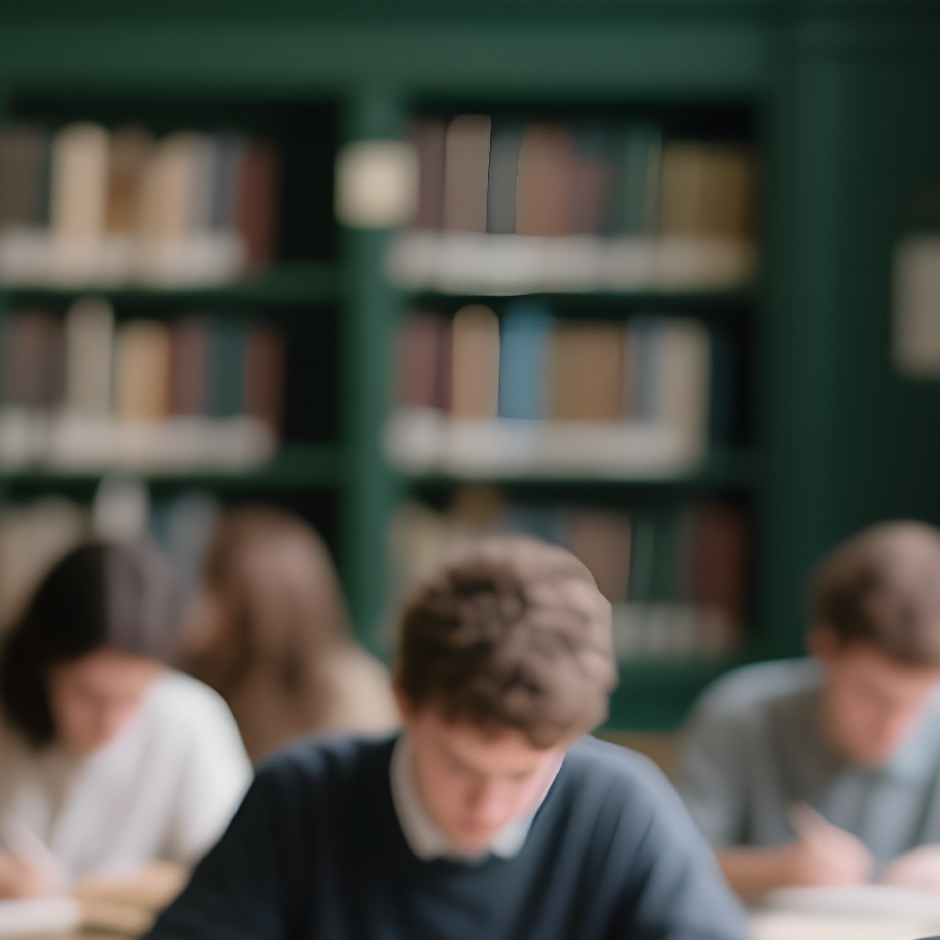 Students Studying In Library 3 - Full Resolution Quality Preview