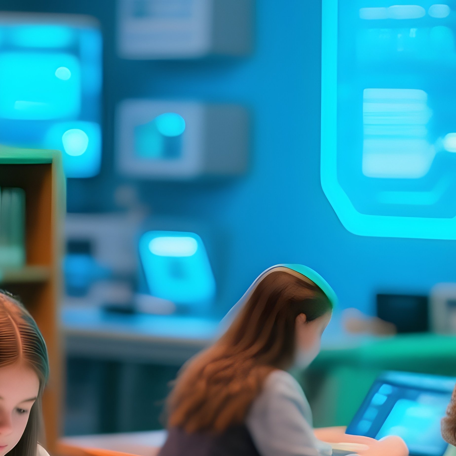 Students Studying In Library 4 - Full Resolution Quality Preview
