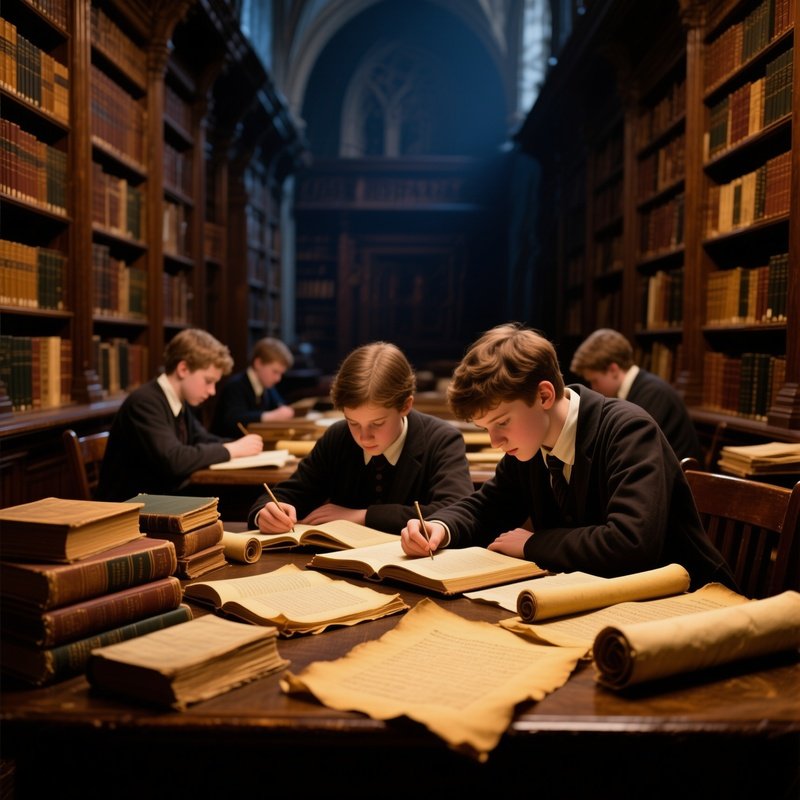 Students Studying In Library 5