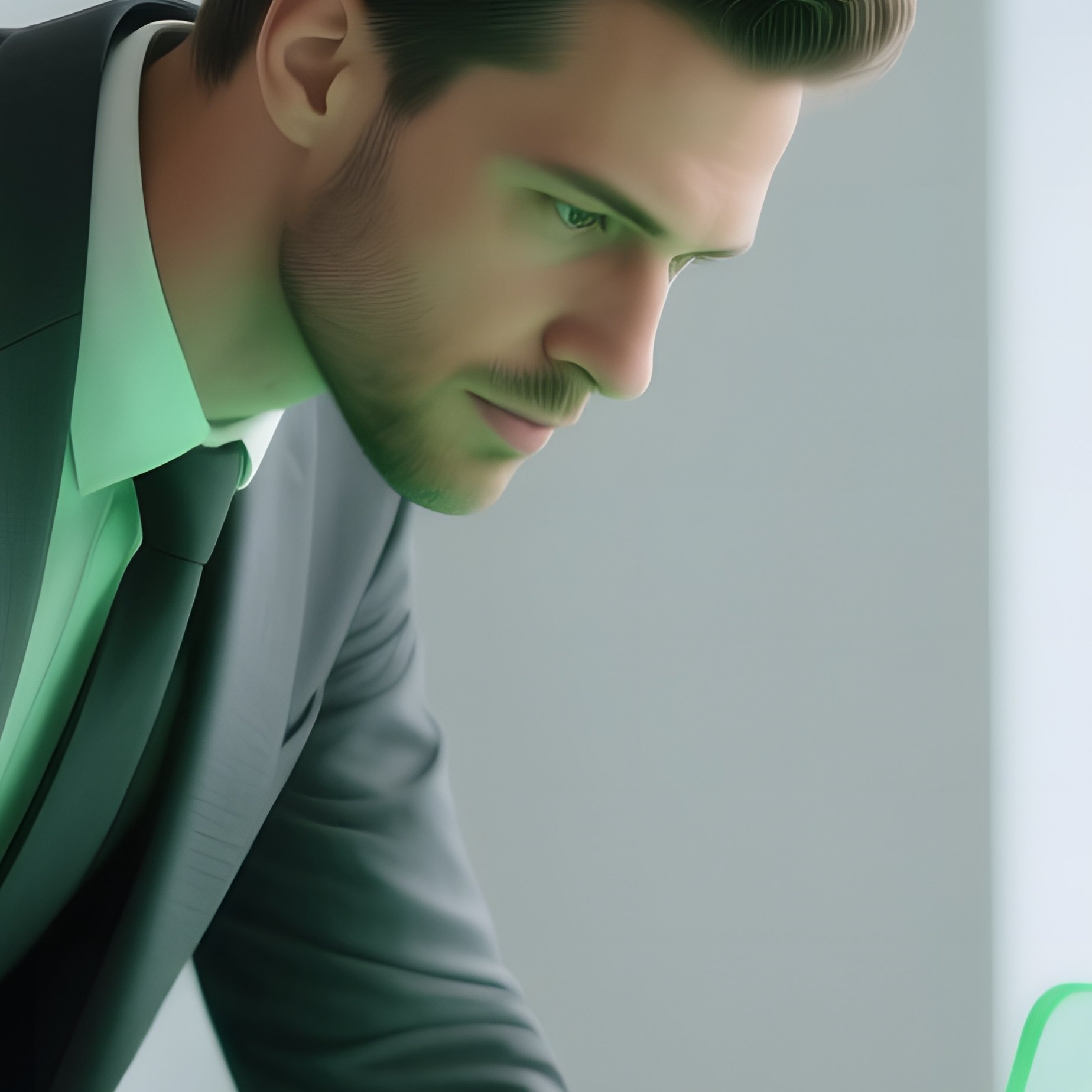 Stylish Analyst Transparent Laptop Neon Graphs - Full Resolution Quality Preview