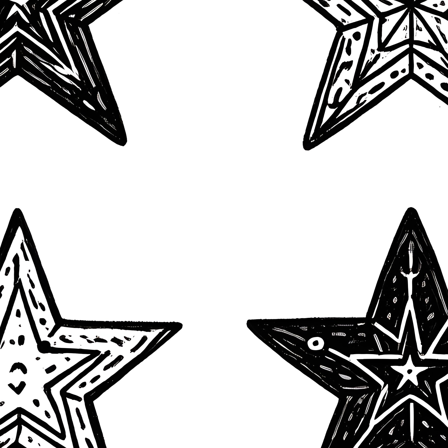 Stylized Stars Stars Drawing - Full Resolution Quality Preview