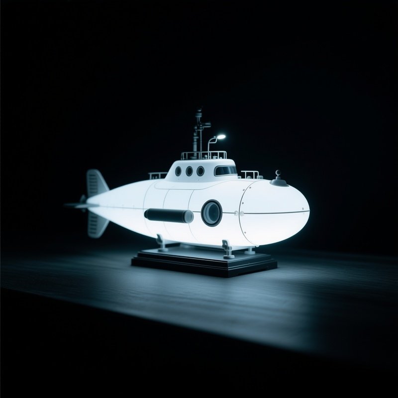 Submersible Light In Darkness Still Life