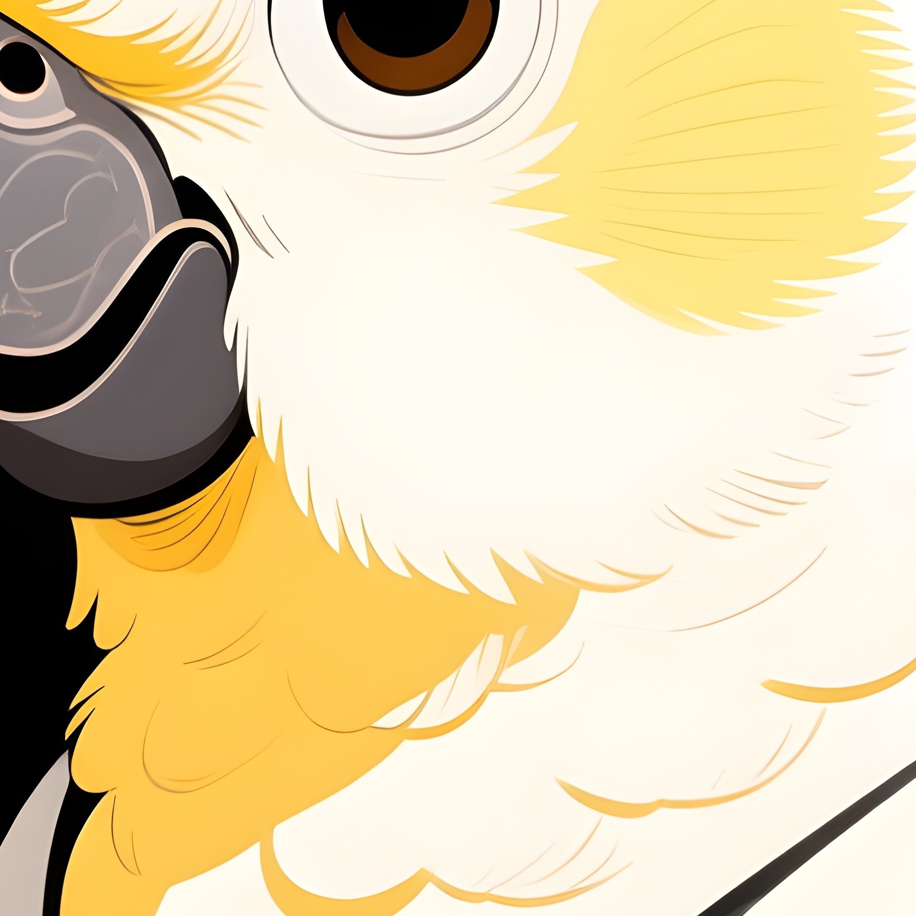 Sulphur Crested Cockatoo Anthropomorphic Character - Full Resolution Quality Preview