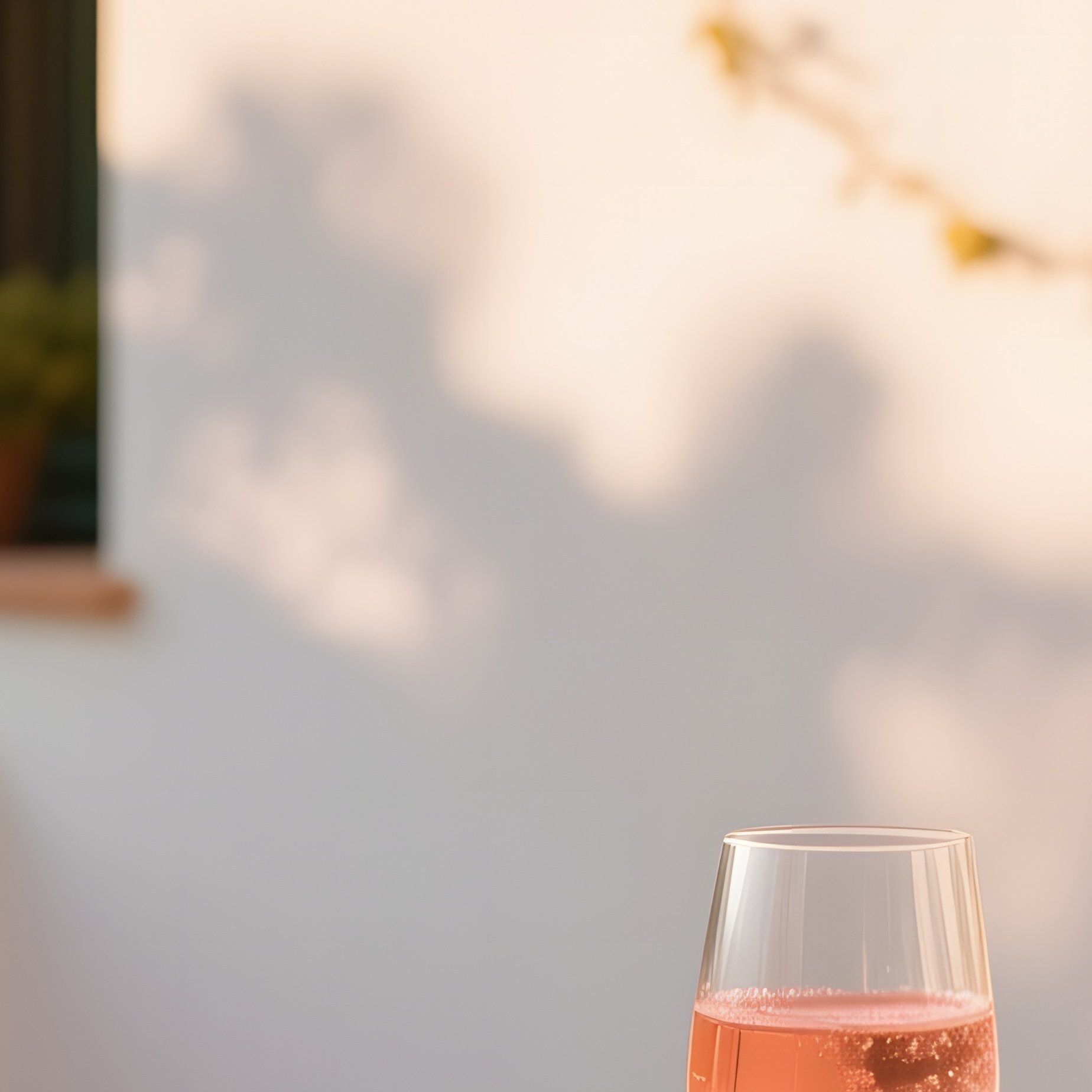 Sun Drenched Patio Table Mediterranean Villa - Full Resolution Quality Preview