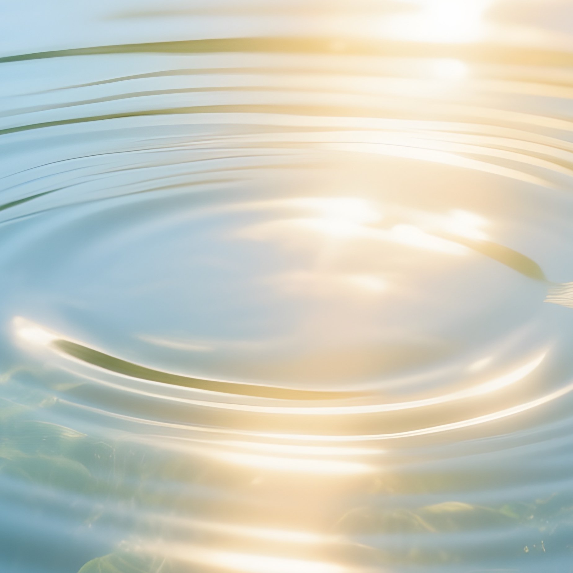 Sunlight Through Water Plants - Full Resolution Quality Preview