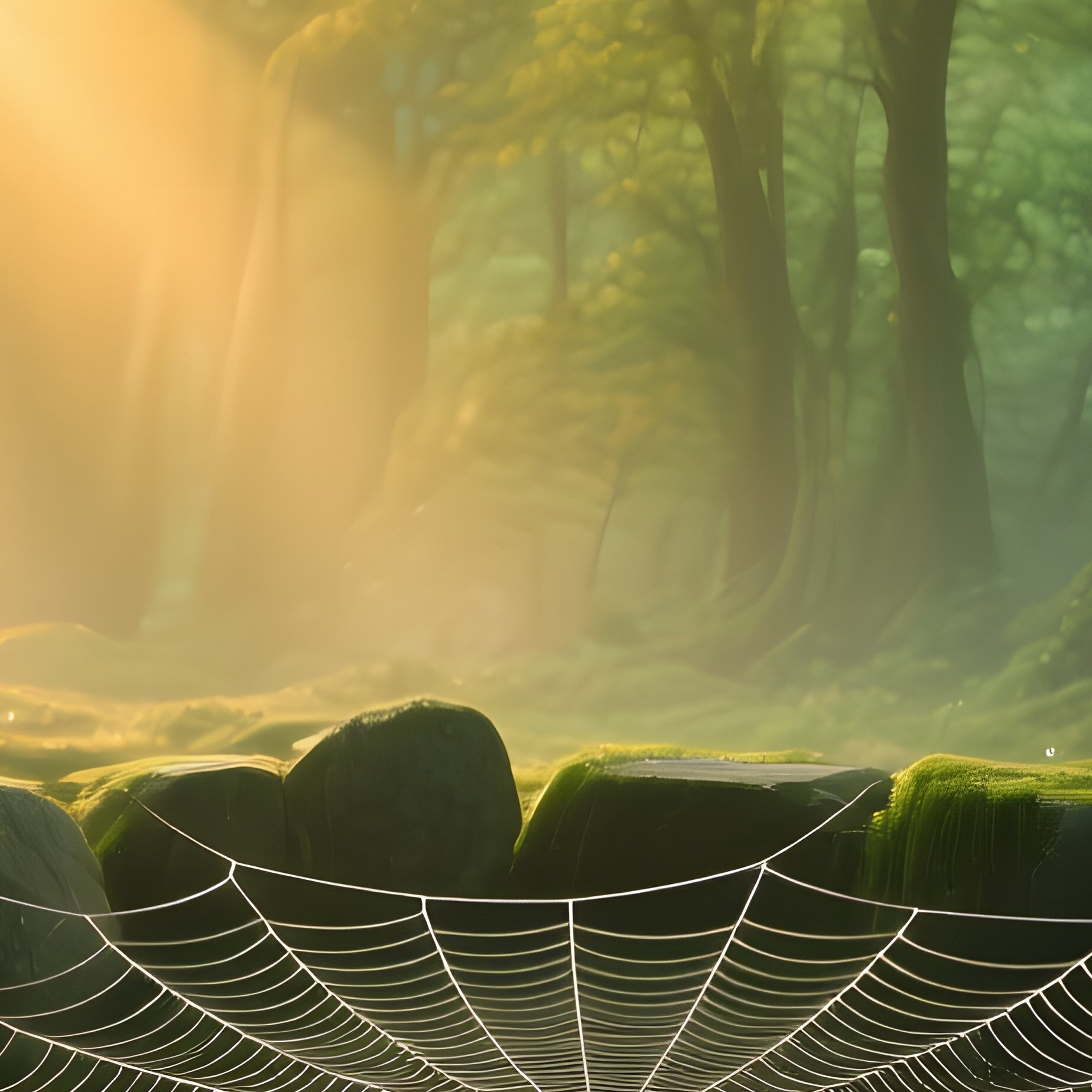 Sunrise In A Fairy Tale Wood - Full Resolution Quality Preview