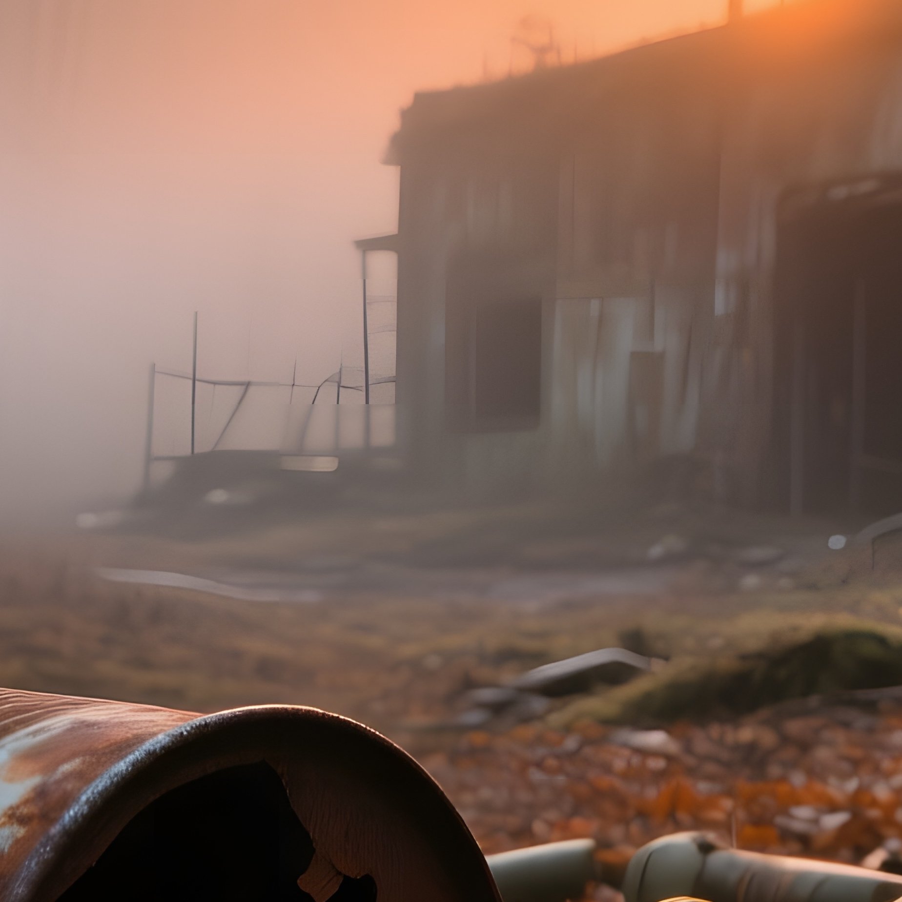 Sunrise Over Abandoned Wwii Ammunition Dump - Full Resolution Quality Preview
