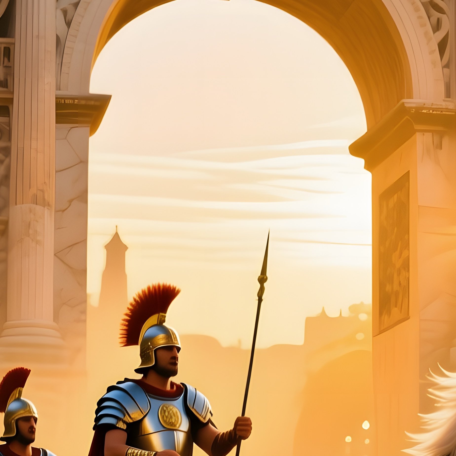 Sunrise Over Roman Triumphal Arch - Full Resolution Quality Preview