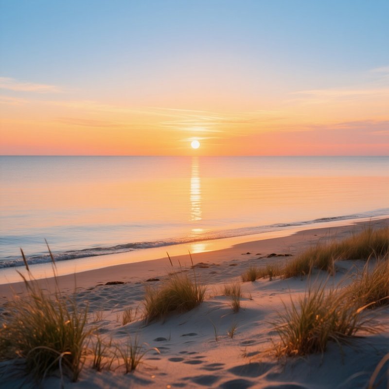 Sunset At A Beach Sunset Beach