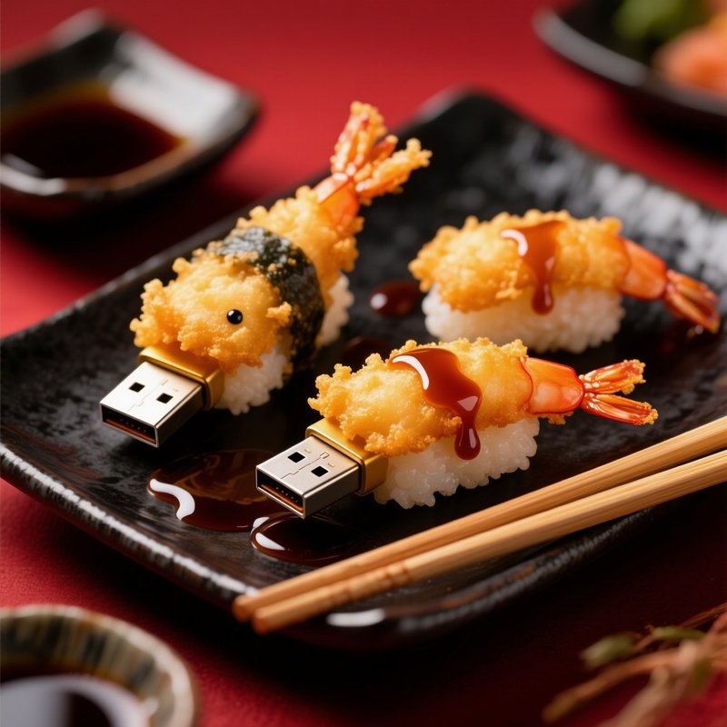 Sushi Usb Drives Tempura Shrimp