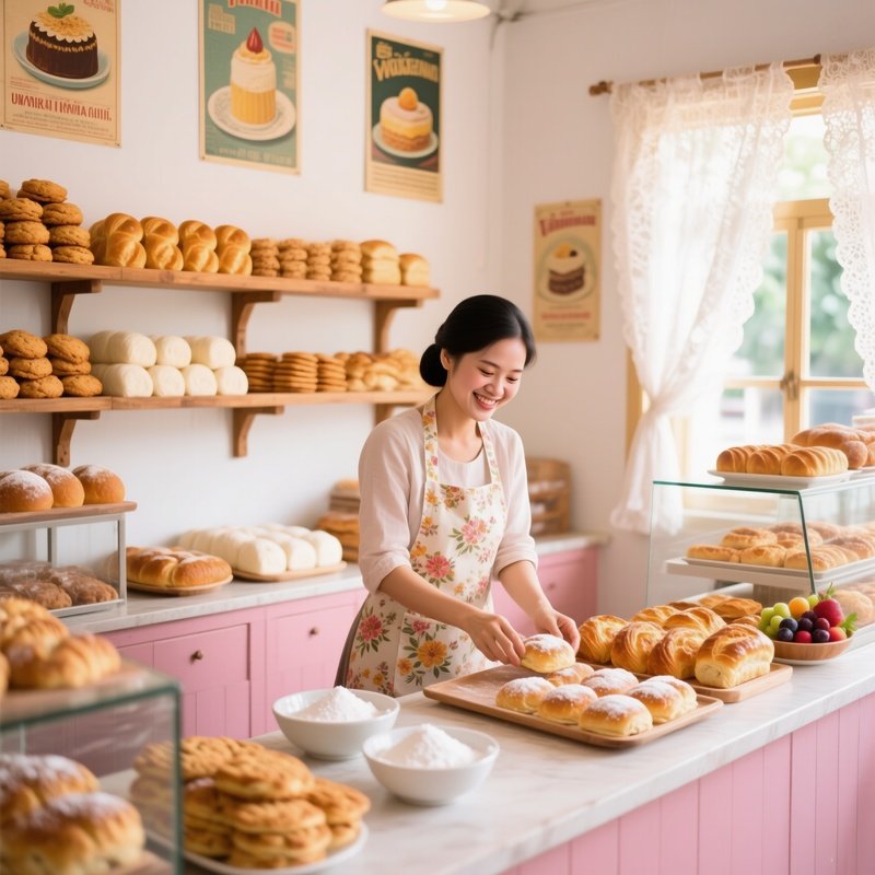 Sweet Banh Cookies Bread