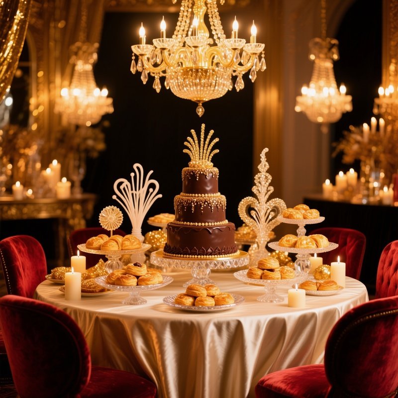 Sweets And Desserts Festive Luxurious Sweet