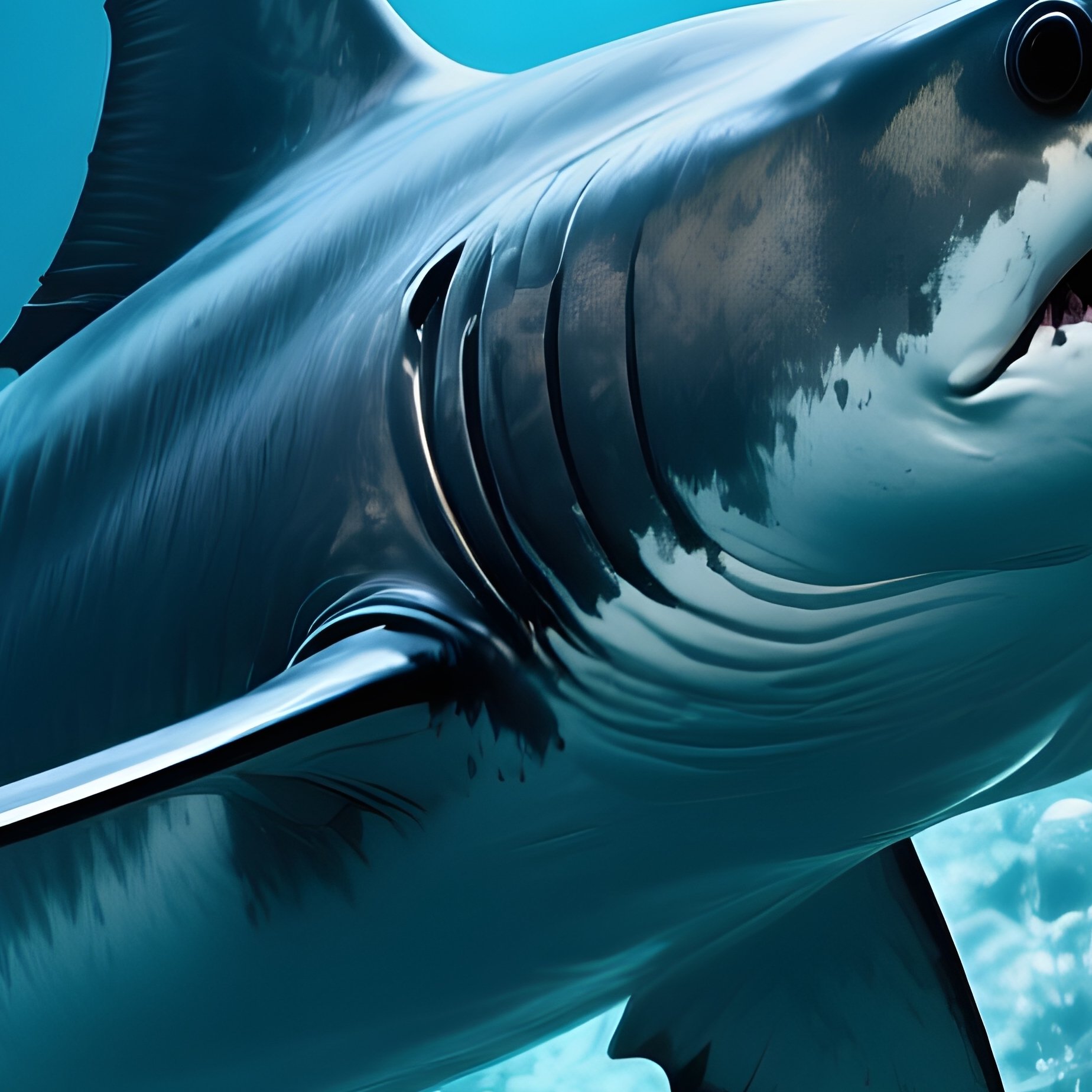 Swordfish Bubble Curtain Underwater Science Fiction - Full Resolution Quality Preview