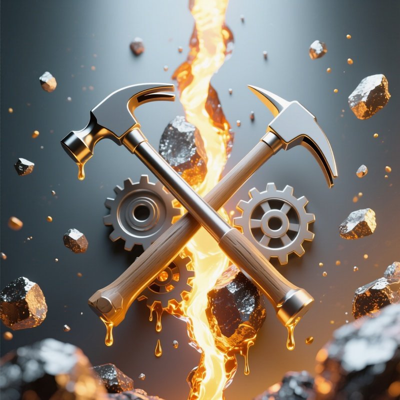 Symbolic Metalworking And Mining Iconic Scene