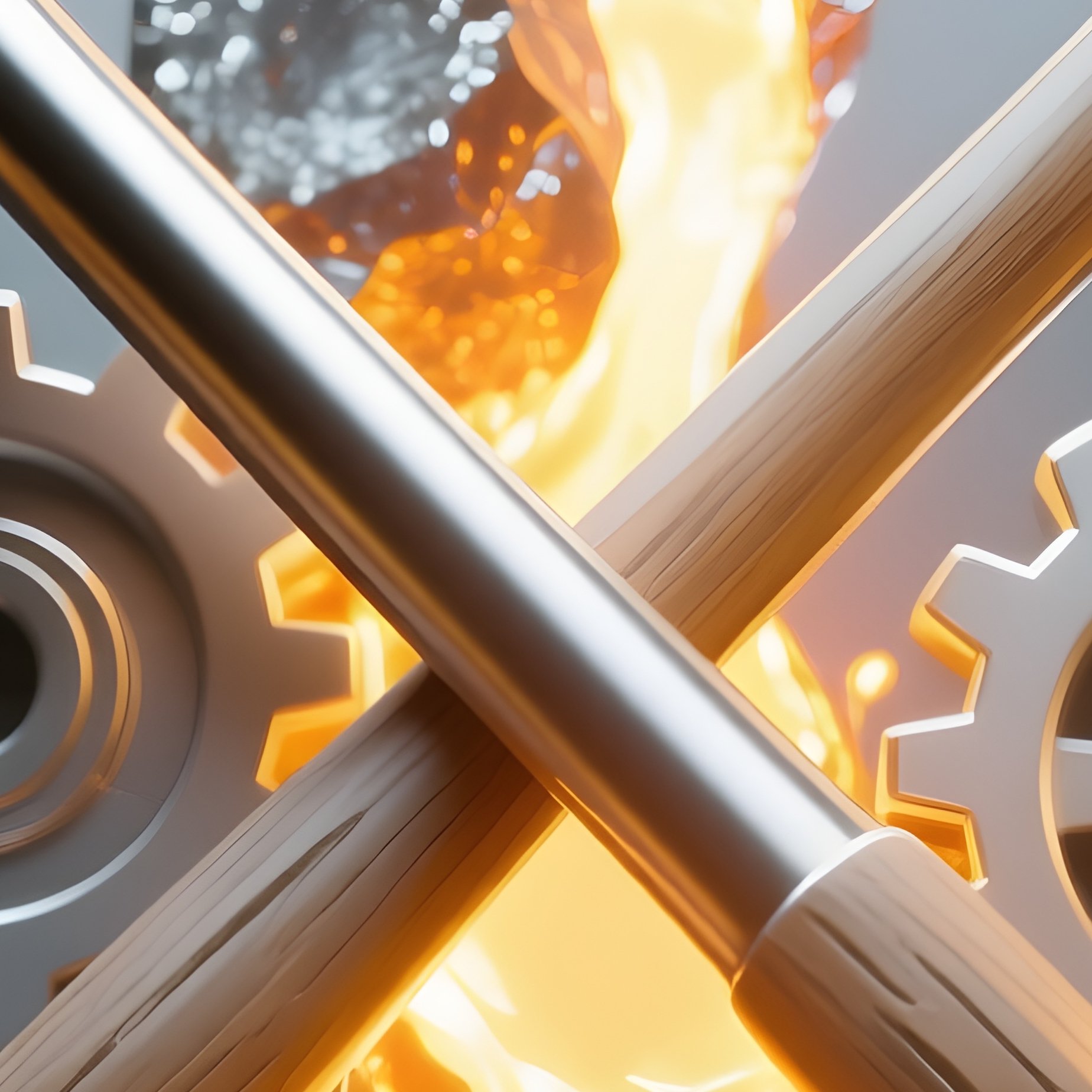 Symbolic Metalworking And Mining Iconic Scene - Full Resolution Quality Preview