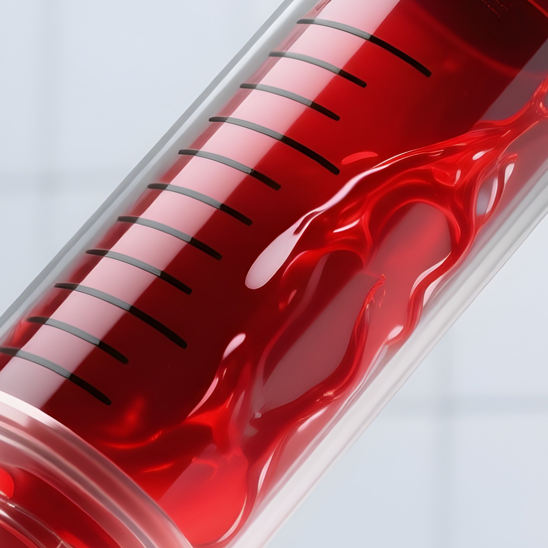 Syringe Usb Flash Drive Filled With Red Liquid - Full Resolution Quality Preview