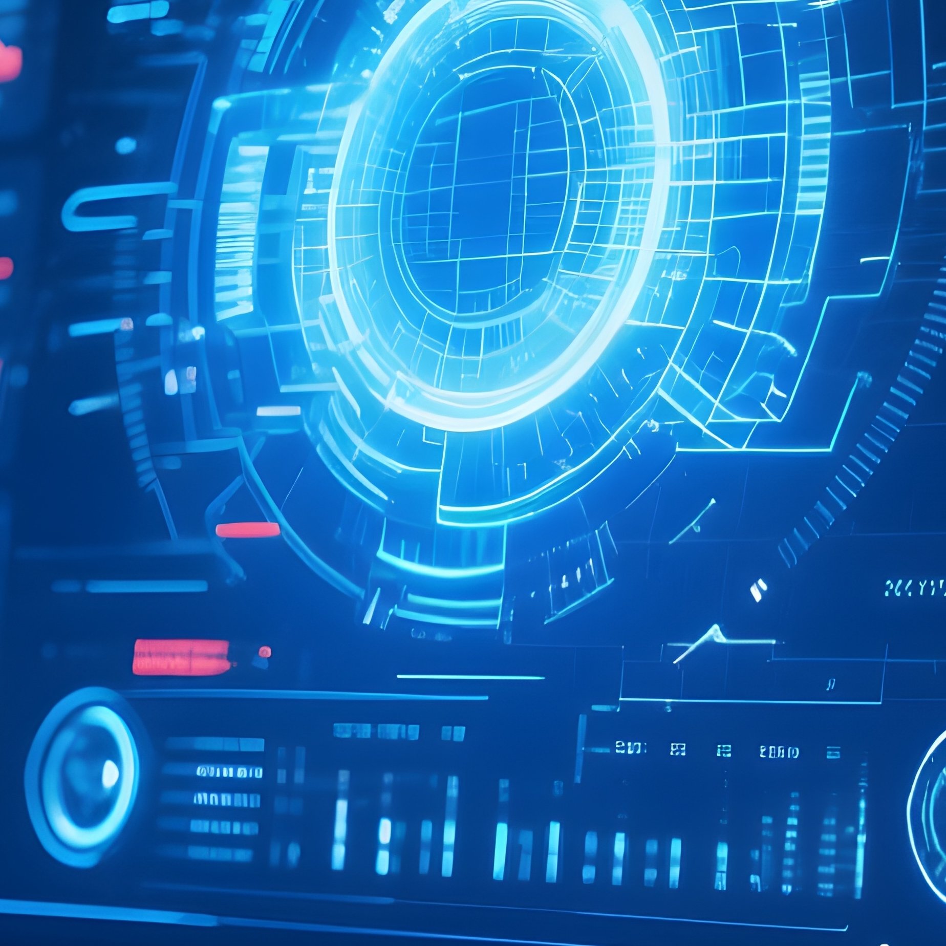System Administrator Monitoring Dashboard Science Fiction - Full Resolution Quality Preview
